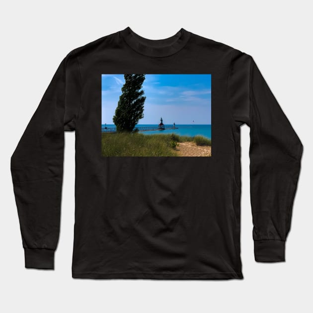 St. Joseph Lighthouse Long Sleeve T-Shirt by Ckauzmann